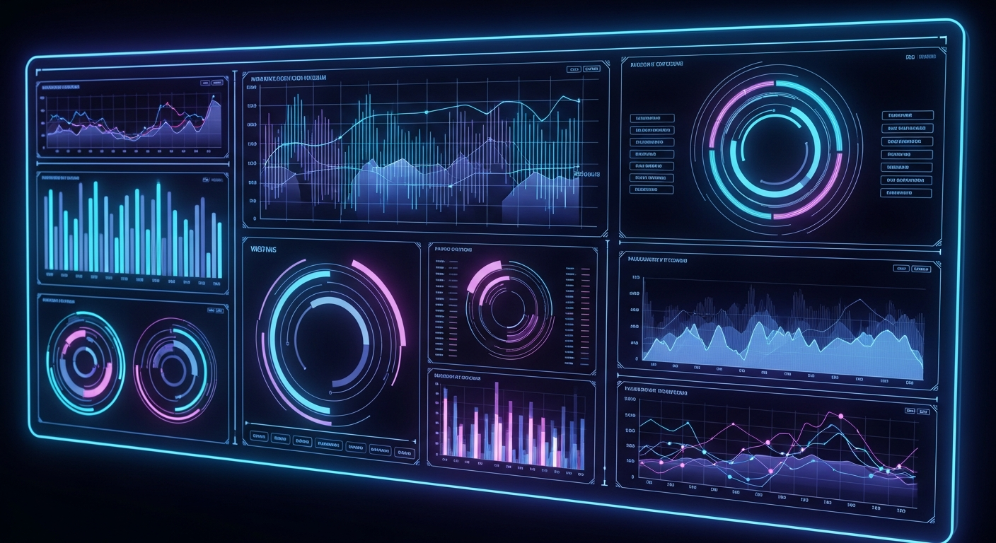 An image in the Synth style depicting the future of AI