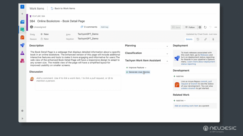 Automated Work Item Creation