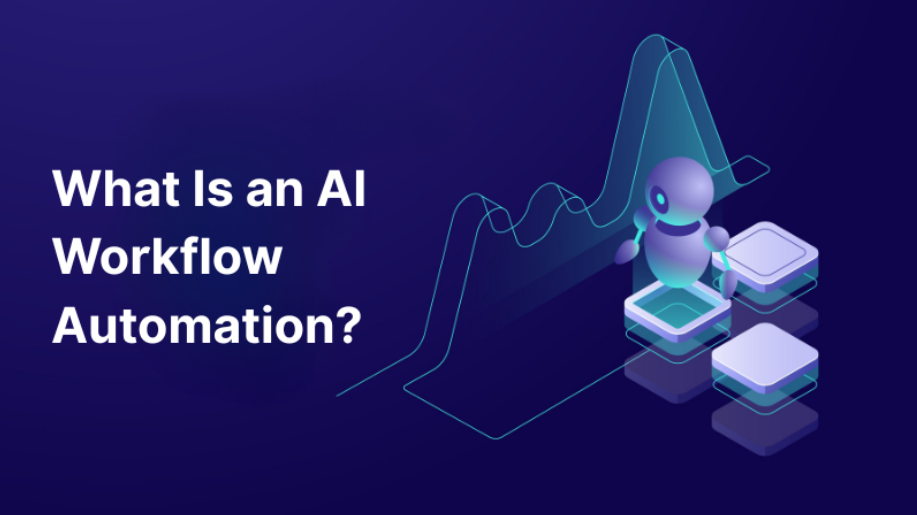 image with title what is an AI workflow automation
