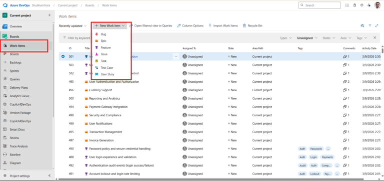 Detailed Guide on Azure DevOps Work Items | Copilot4DevOps