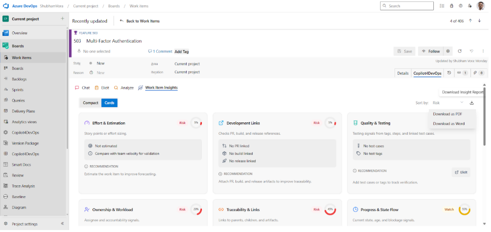 Managing Relationship Between Work Item